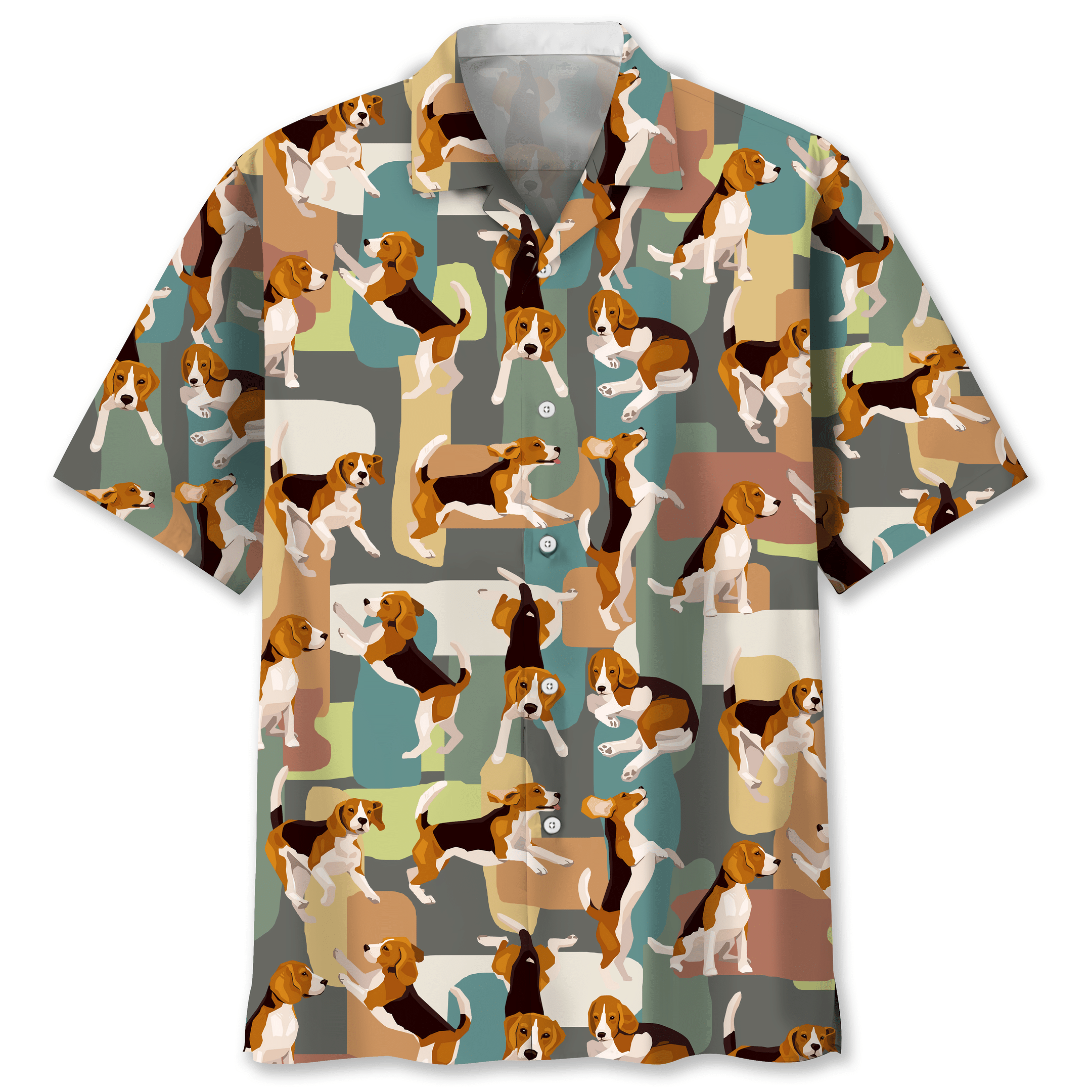 Beagle Funny Color Hawaiian Shirt