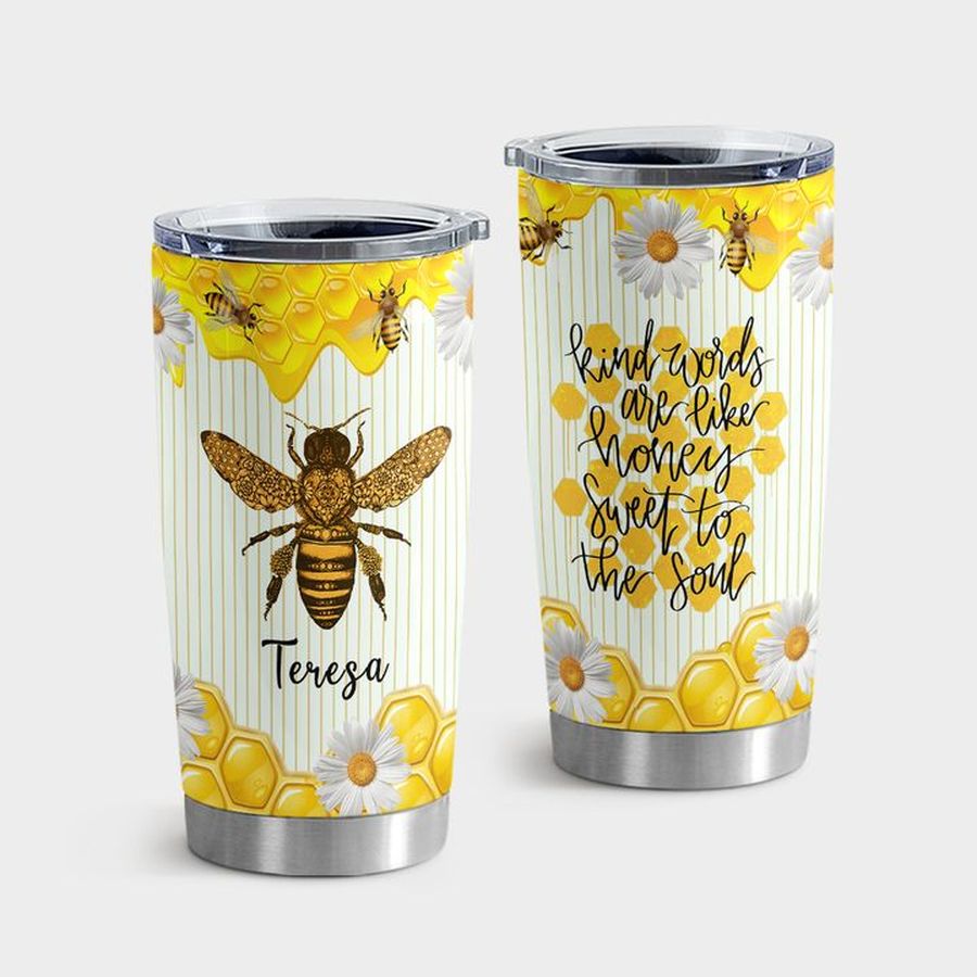 Bee Tumbler With Lid, Bee Honey Tumbler Tumbler Cup 20oz , Tumbler Cup 30oz, Straight Tumbler 20oz