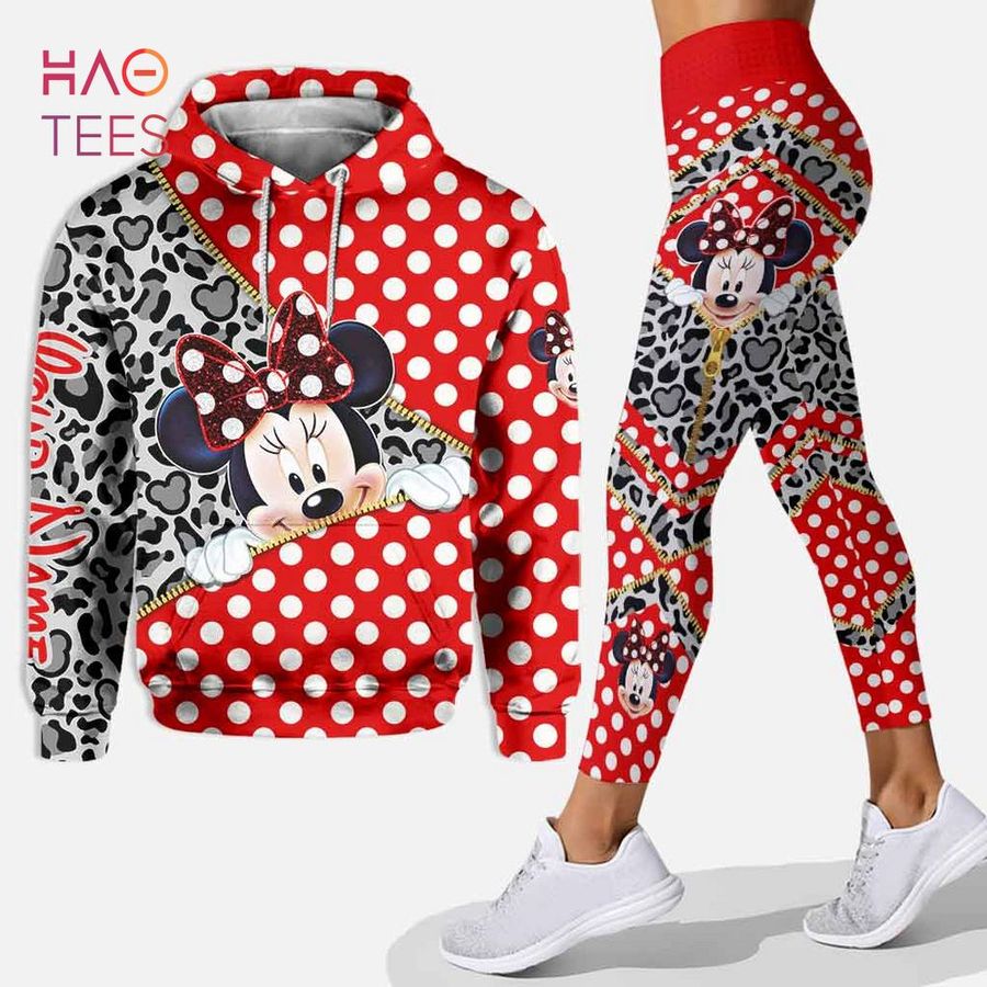 [BEST] Personalized Minnie Mouse Hoodie Leggings Set Luxury