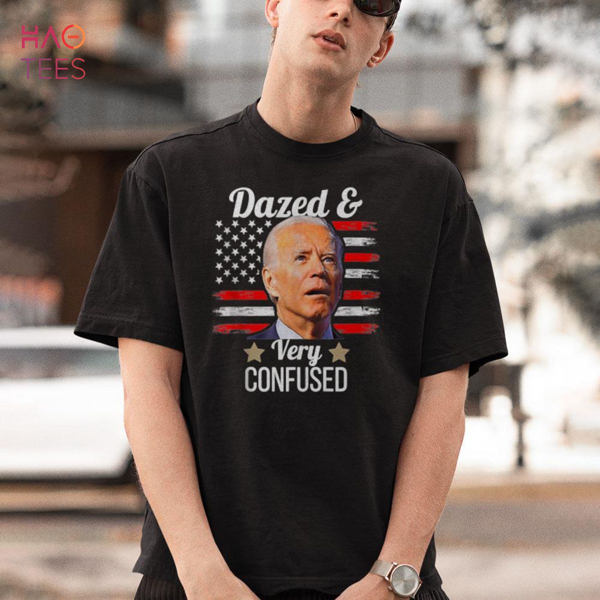 Biden Dazed And Very Confused Tiedye Funny Anti Joe Biden Premium Shirt