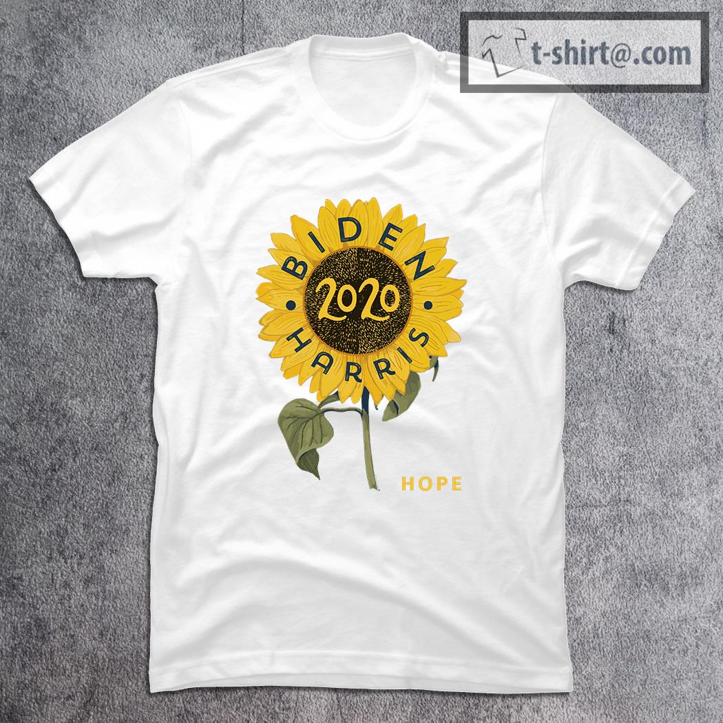 Biden Harris 2020 Sunflower Hope T-Shirt Womens
