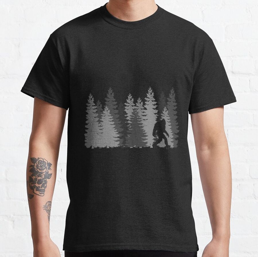 Bigfoot in the Forest Sasquatch Yeti Classic T-Shirt
