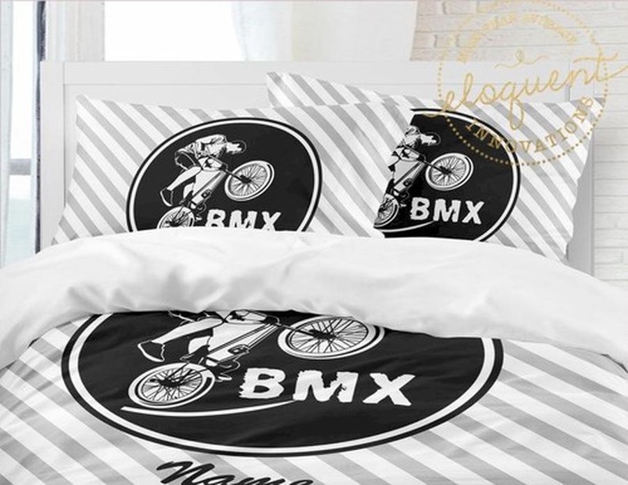 Bike Comforter Rider Racing Decor Bedding Sets Duvet Cover Bedroom,