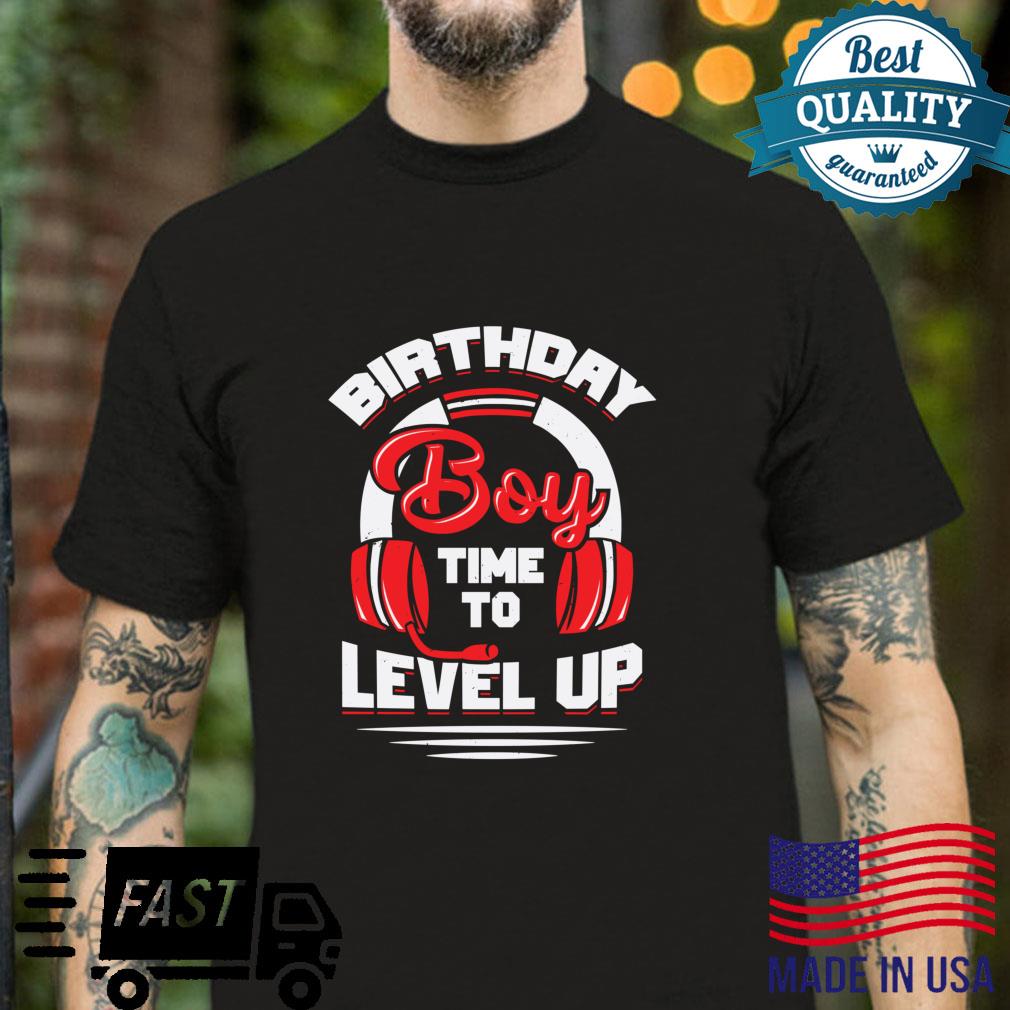 Birthday Boy Time To Level Up Shirt