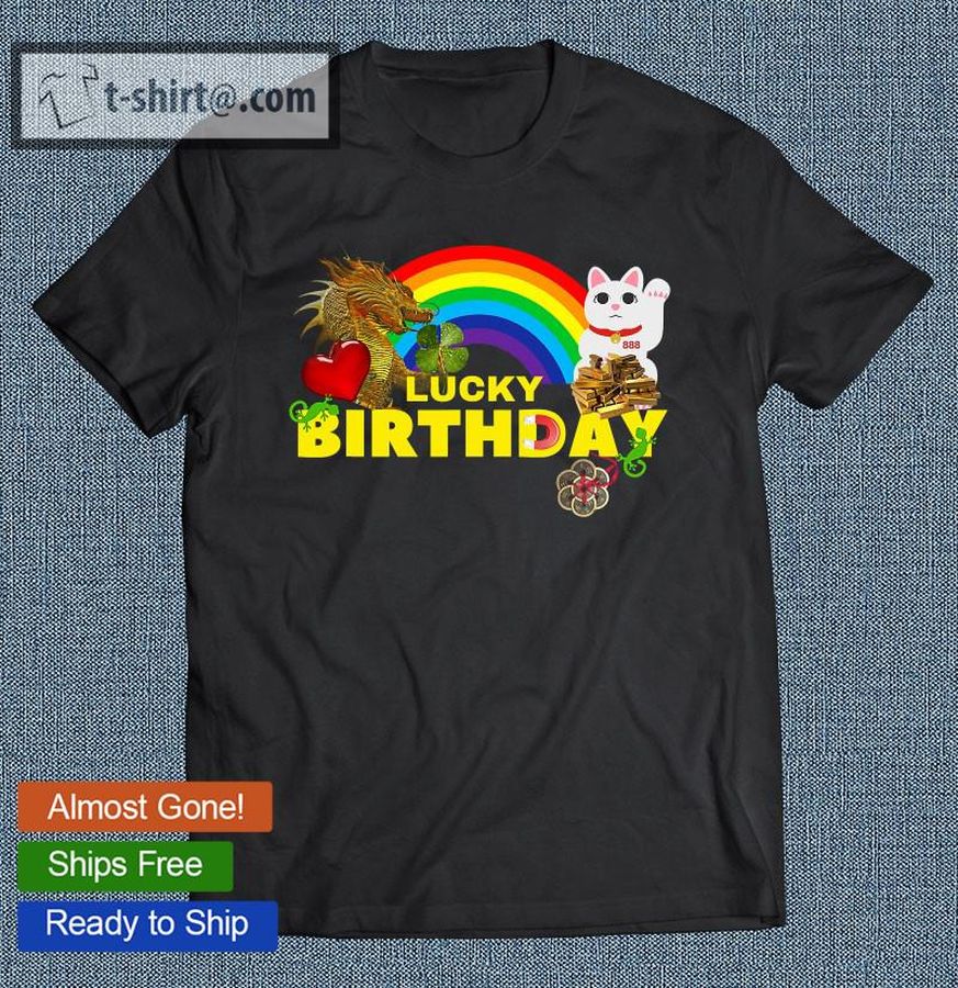 Birthday Lucky Symbols Happy Birthday T-shirt