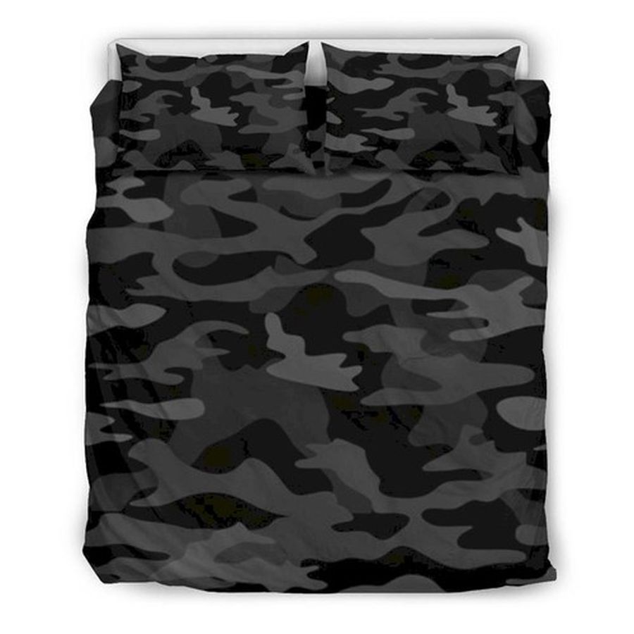 Black Camouflage Bedding Sets Duvet Cover Bedroom, Quilt Bed Sets,