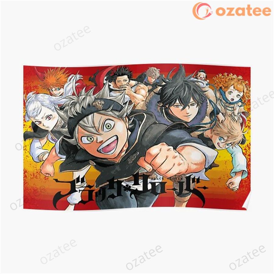 Black Clover Poster Art Picture Print Modern Family bedroom Decor Posters