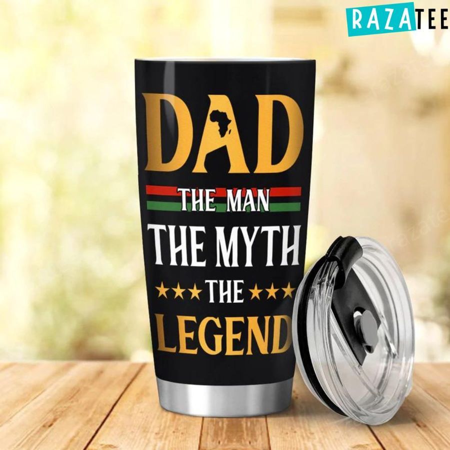 Black Dad Man Myth Legend, Birthday Gift For Father Tumbler
