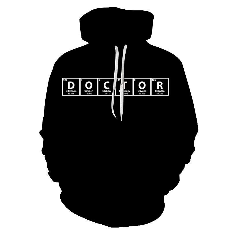 Black Doctor Awareness 3D Sweatshirt Hoodie Pullover Custom