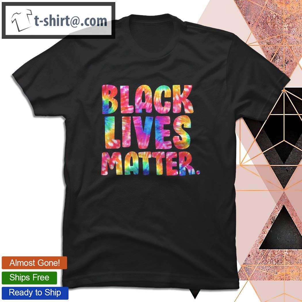 Black Lives Matter Tie Dye Cool Retro Design For Blm Pullover T-shirt
