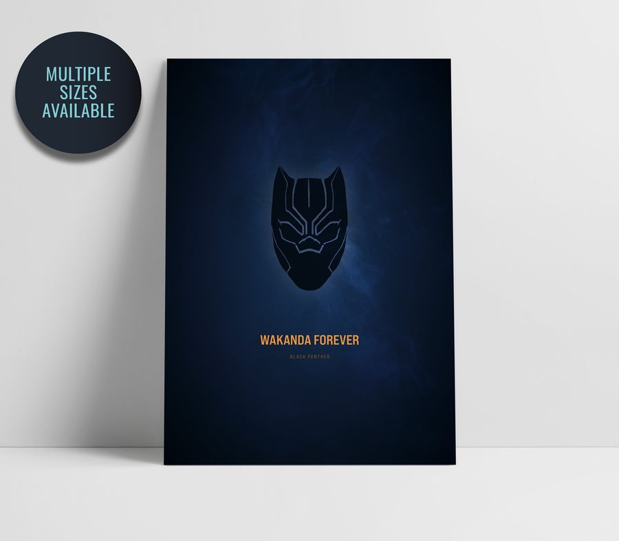 Black Panther inspired quote movie poster A5,A4,A3,A2,A1