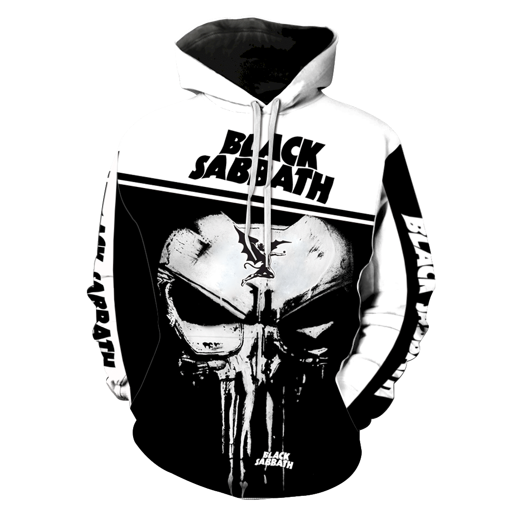 Black Sabbath Punisher Skull Full Print K1215 Hoodie And Zipper