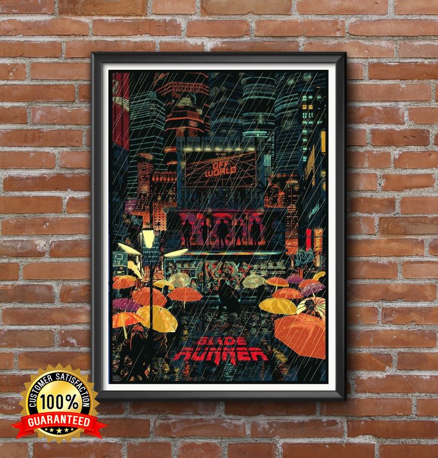 Blade Runner (1982)- Retro Movie Poster Art, Minimalist Design,Home Cinema, Vintage Film Poster, Ridley Scott, Harrison Ford,Dystopian CM163