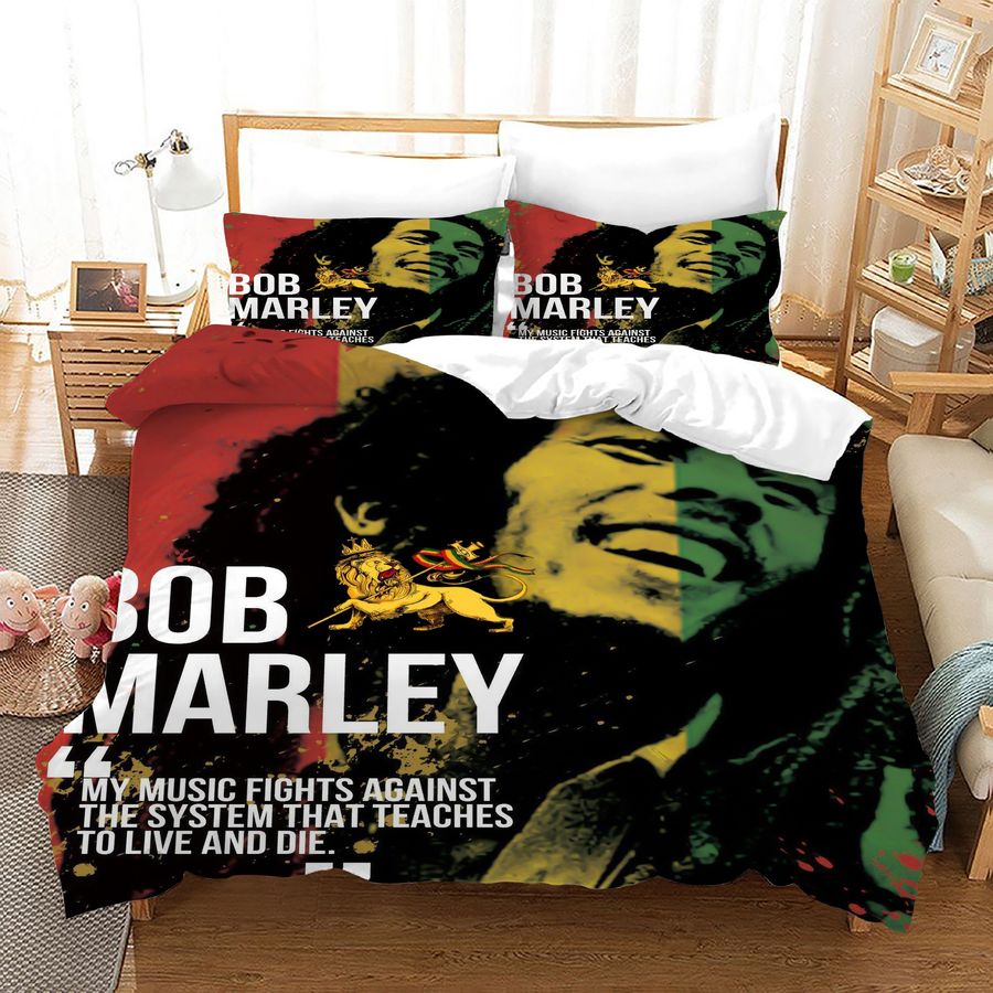 Bob Marley #7 Duvet Cover Quilt Cover Pillowcase Bedding Sets