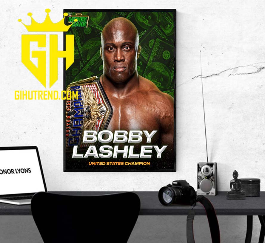 Bobby Lashley Defeats Theory To Become United States Champion Money In The Bank 2022 Poster Canvas