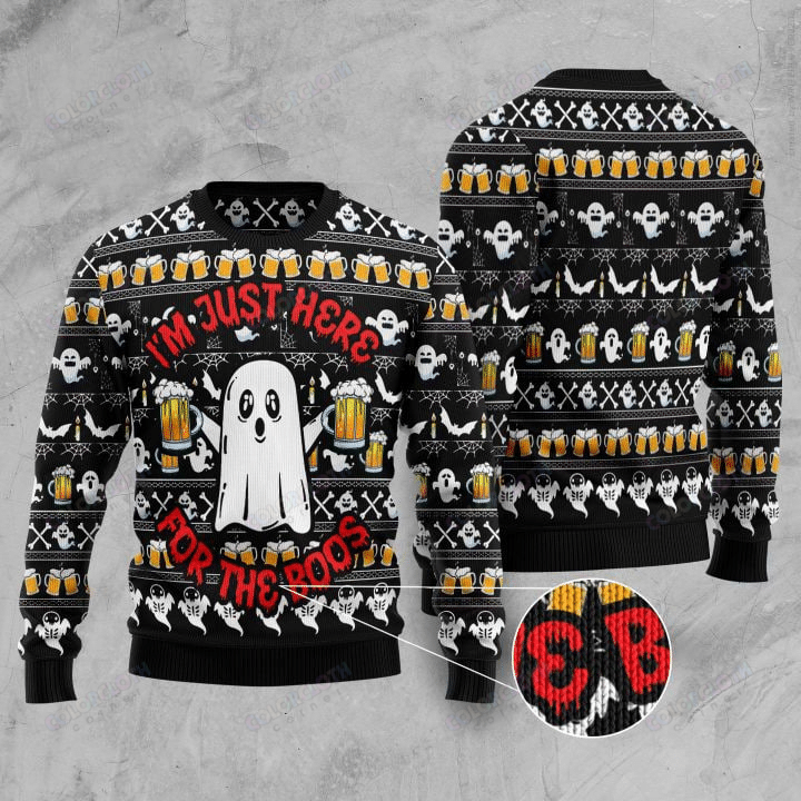 Boo Beer I’m just here Halloween Sweater