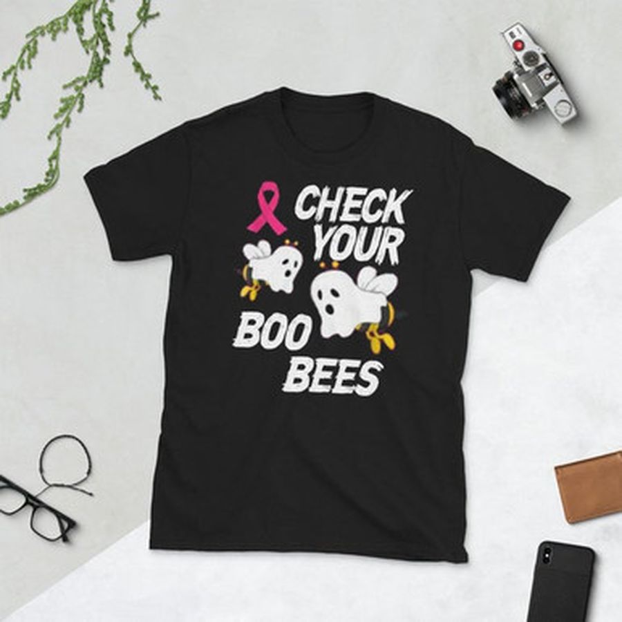 boo bees t shirt Breast Cancer Awareness Check your Boo bees women t shirt Short-Sleeve Unisex T-Shirt