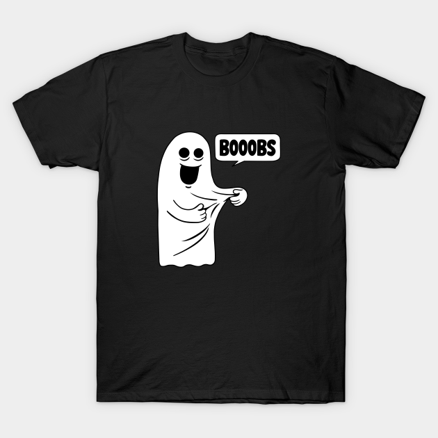 Boo Boobs Funny Halloween T-shirt