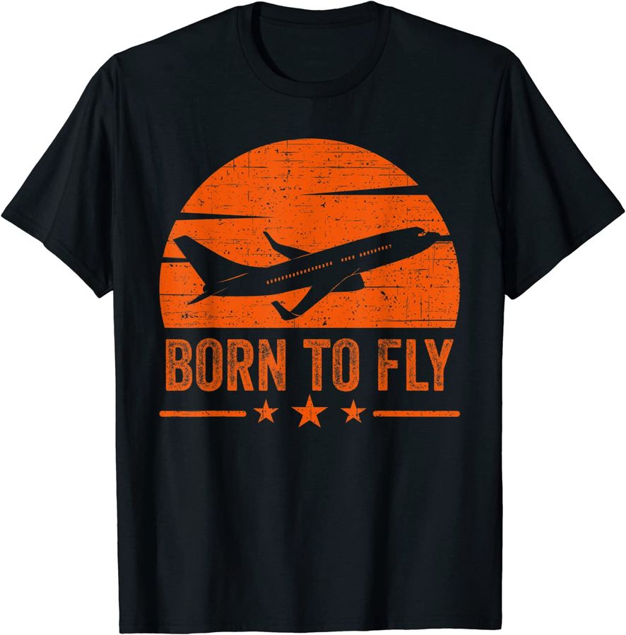 Born To Fly Aviation Pilot Flying Airplane Aircraft
