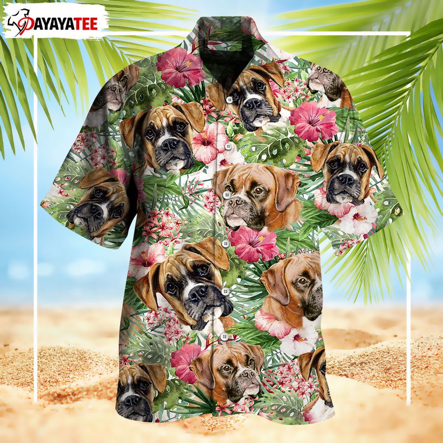 Boxer Dog Hawaiian Shirt Tropical Beach Limited Edition