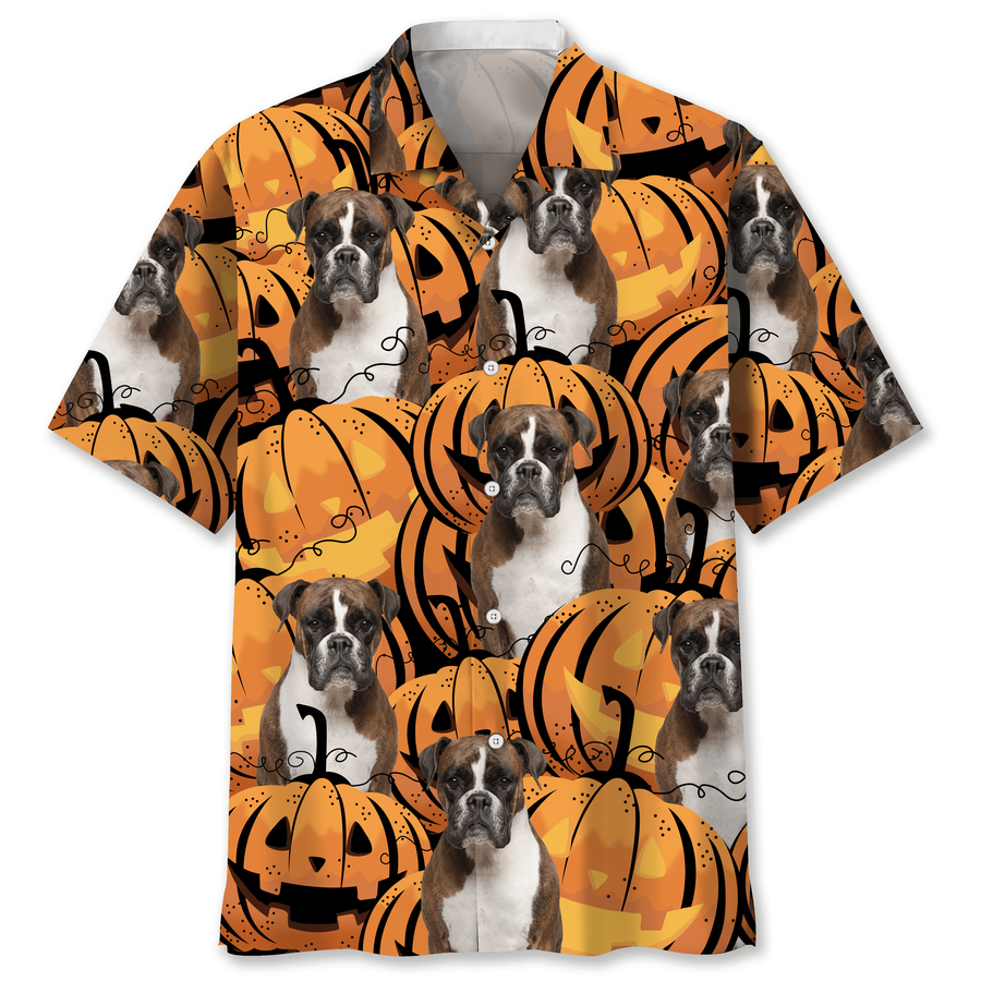 Boxer Pumpkin Halloween Hawaiian Shirt.png