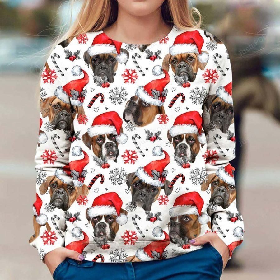 Boxer Xmas Decor Ugly Sweater Ugly Sweater Christmas Sweaters Hoodie
