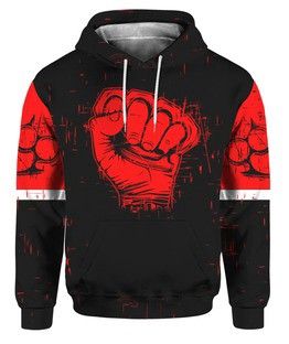 Brass Knuckles Pullover And Zippered Hoodies Custom 3D Brass Knuckles Graphic Printed 3D Hoodie All Over Print Hoodie For Men For Women