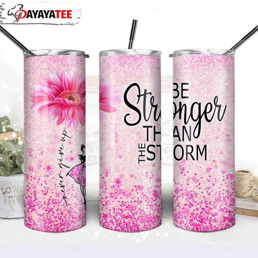 Breast Cancer 20oz Stainless Steel Skinny Tumbler
