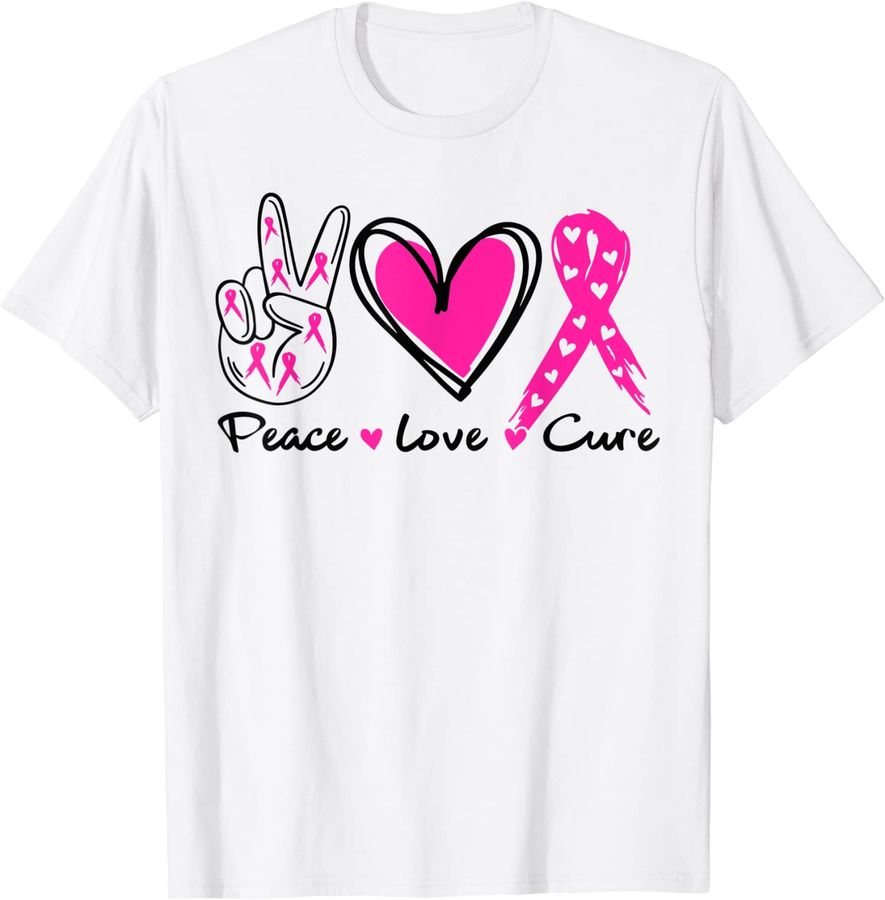 Breast Cancer Awareness Costume Pink Peace Love Cure Faith