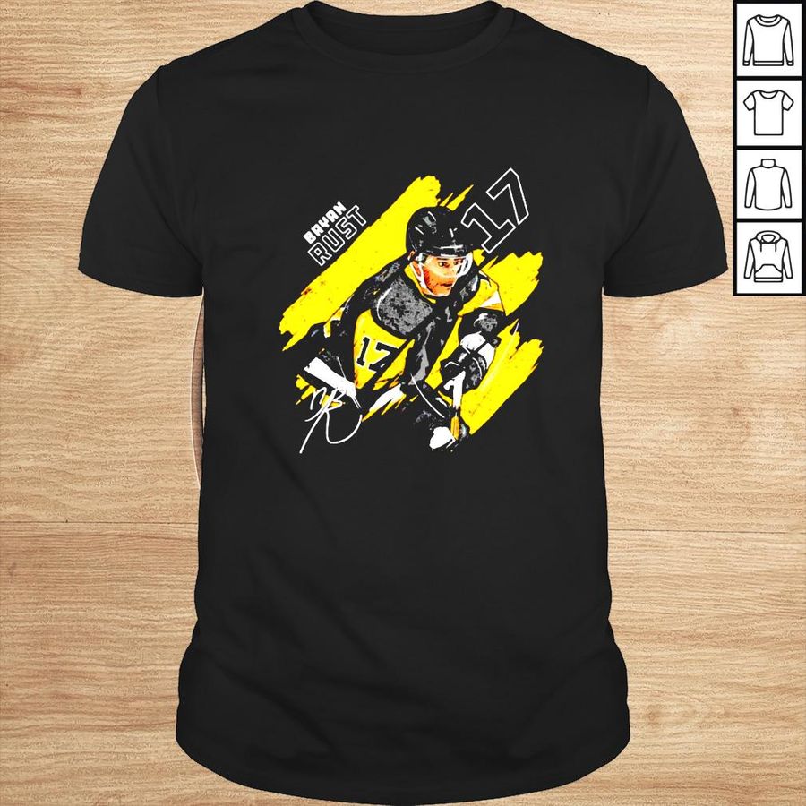 Bryan Rust Pittsburgh Penguins Stripes signature shirt