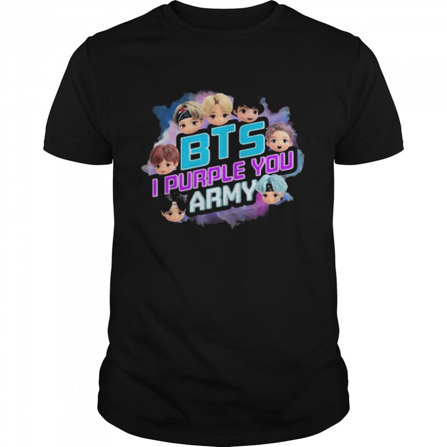 BTS Army Chibi I purple You shirt
