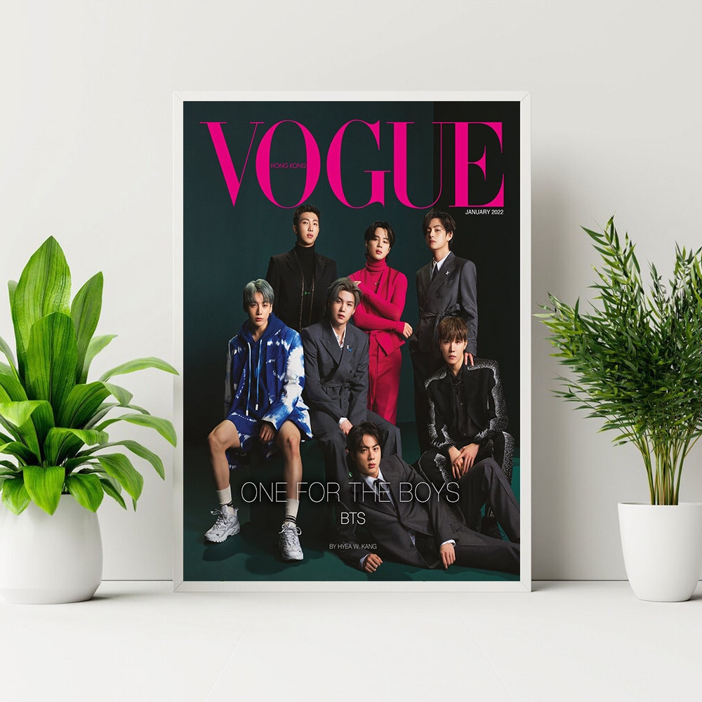 BTS Vogue 2022 Kpop Poster Wall Decor