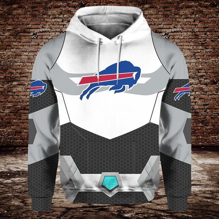 Buffalo Bills 3D Hooded Pocket Pullover Hoodie Perfect Gift