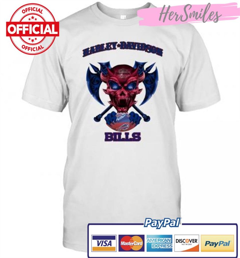 Buffalo Bills Devil Skull Harley Davidson 2020 T-Shirt