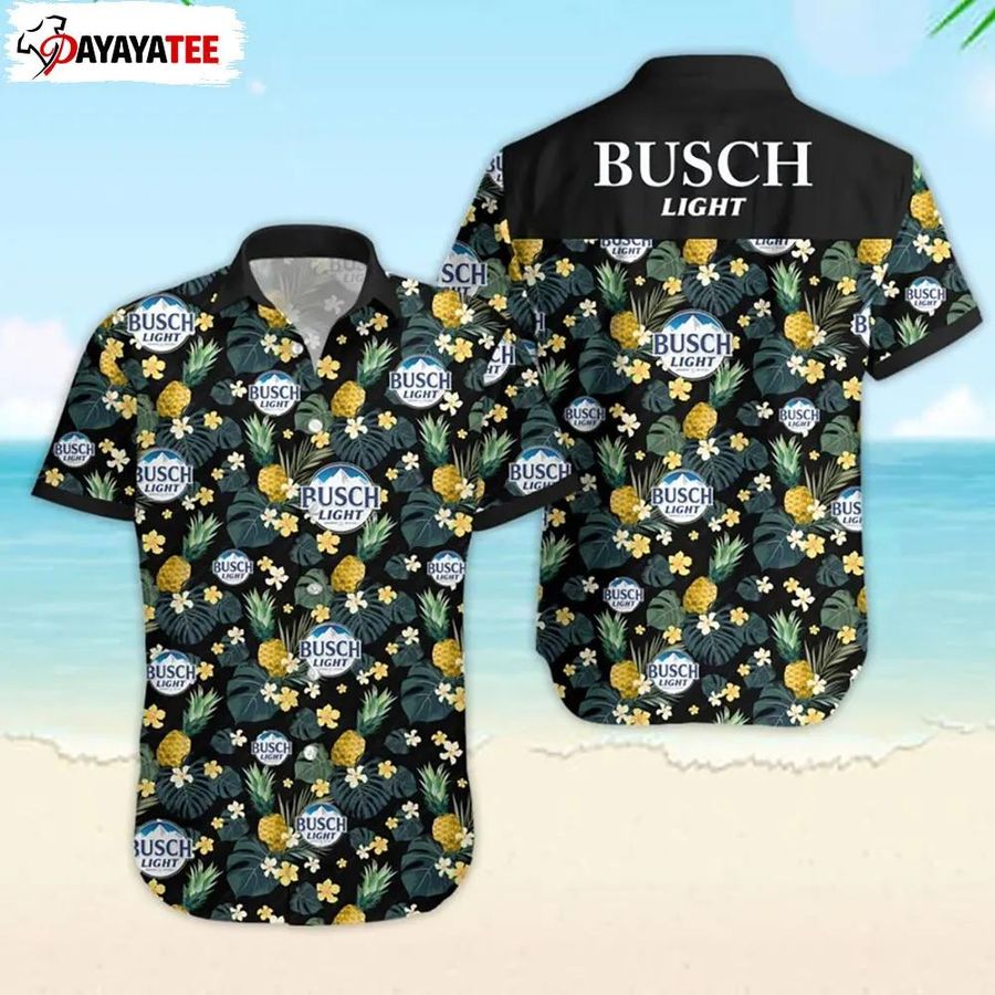 Busch Light Hawaiian Shirt Pineapple