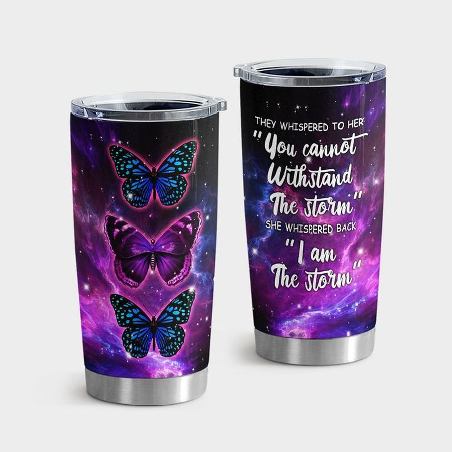 Butterfly Stainless Steel Tumbler, Butterfly 2 Tumbler Tumbler Cup 20oz , Tumbler Cup 30oz, Straight Tumbler 20oz