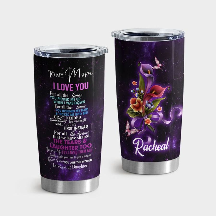 Butterfly Water Tumbler, Butterfly To My Mom Tumbler Tumbler Cup 20oz , Tumbler Cup 30oz, Straight Tumbler 20oz