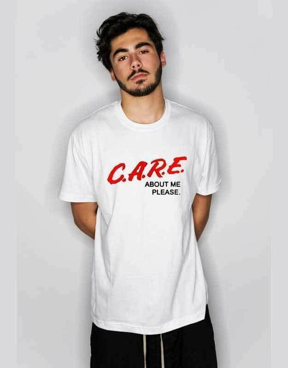 C.A.R.E About Me Please Shirt