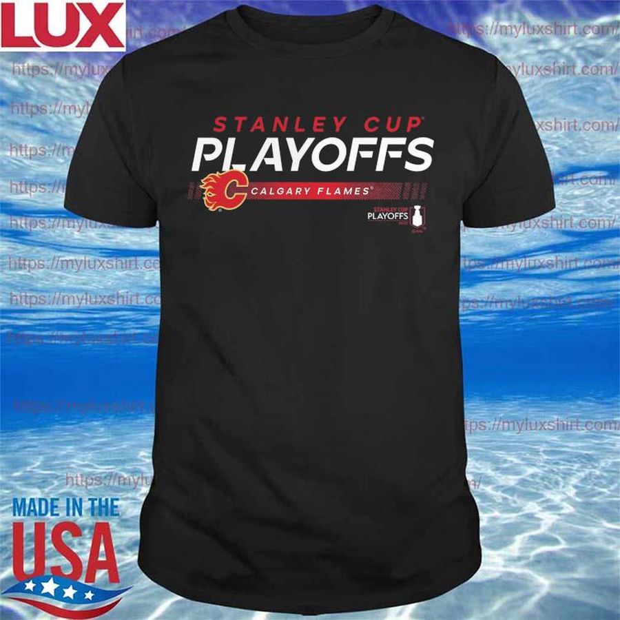 Calgary Flames Fanatics Branded 2022 Stanley Cup Playoffs Playmaker Shirt