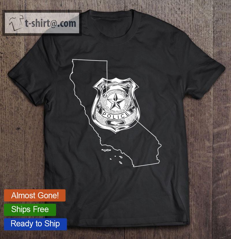 California State Trooper California Map T-shirt