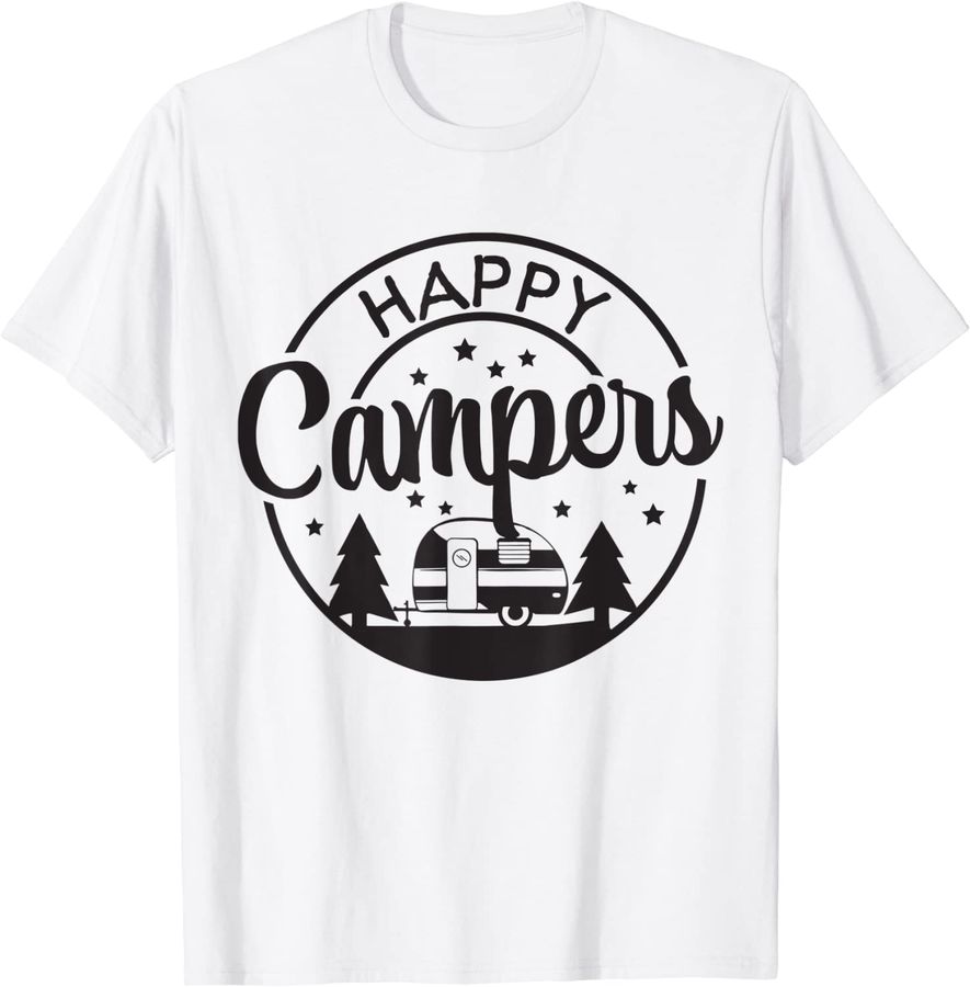 Camper Happy Summer Camp Camping Lover Funny Glamping