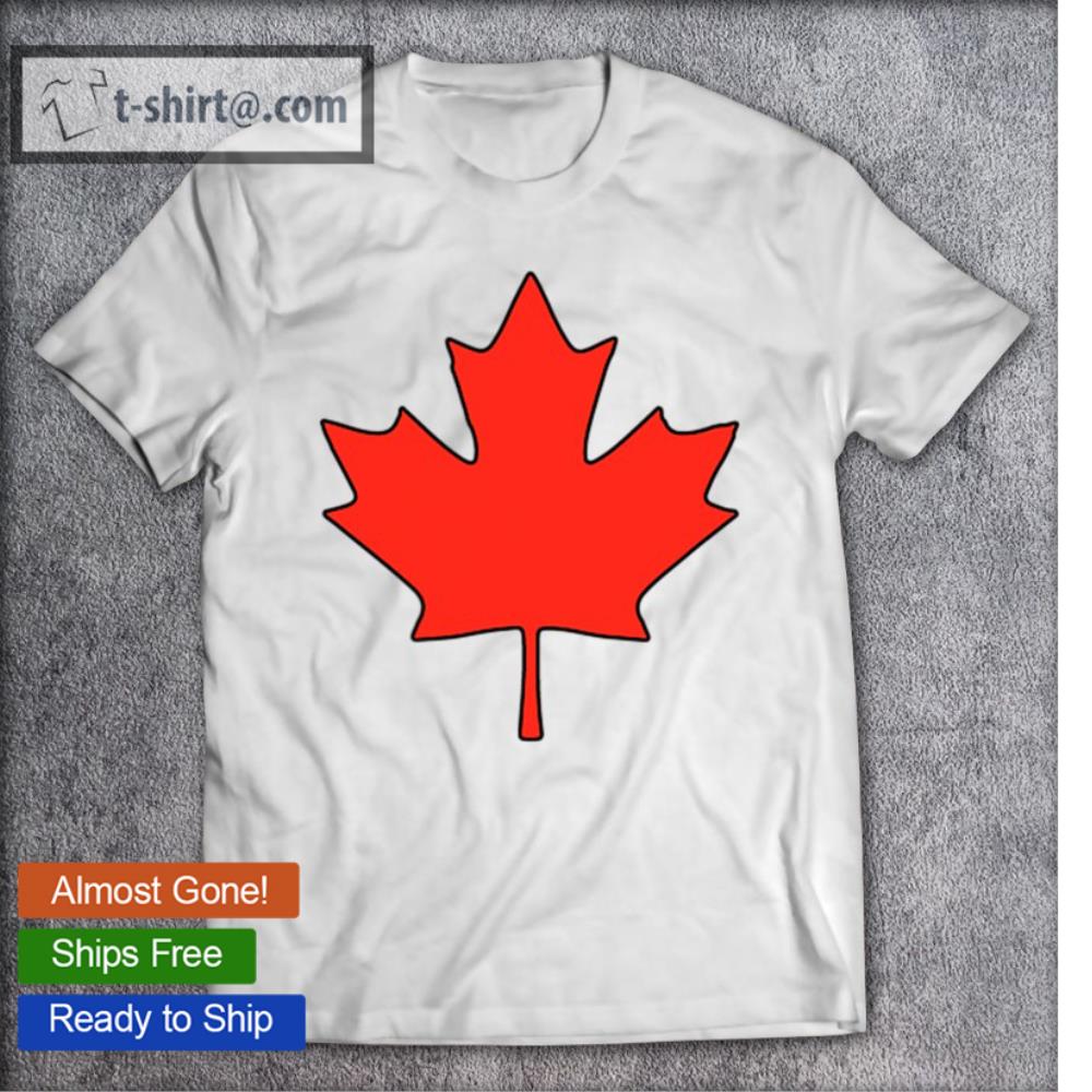 Canada Day Party Supplies Maple Leaf Canadian Flag Heart T-shirt