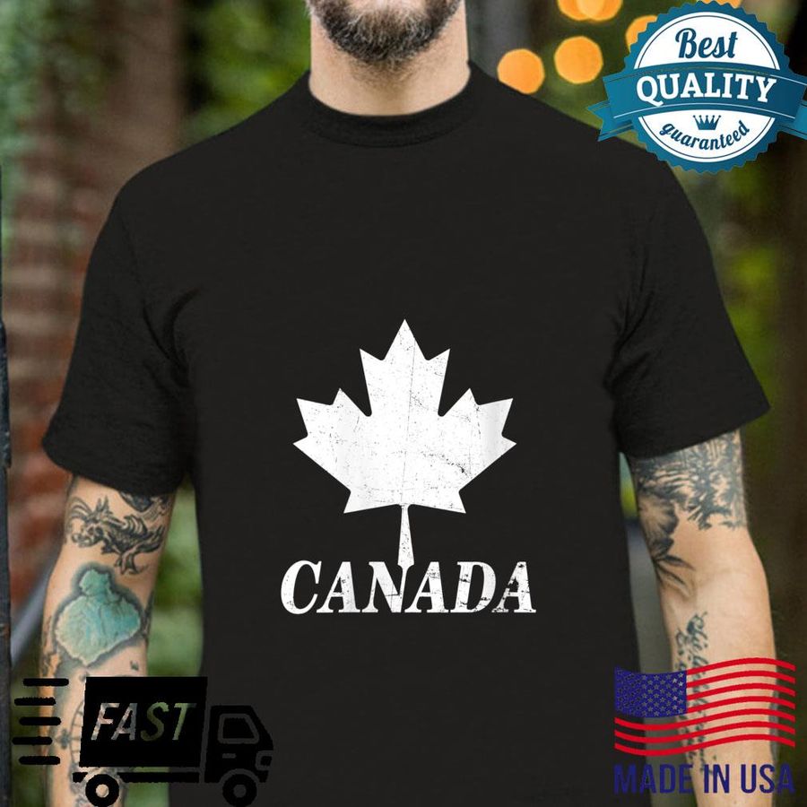 Canada Maple Leaf Flag Red And White Canada Pride Shirt