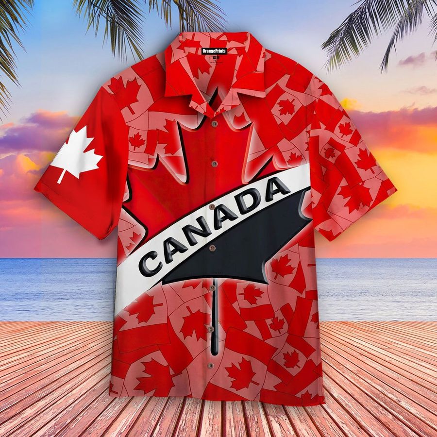 Canada Maple Leaf Spider Aloha Hawaiian Shirt