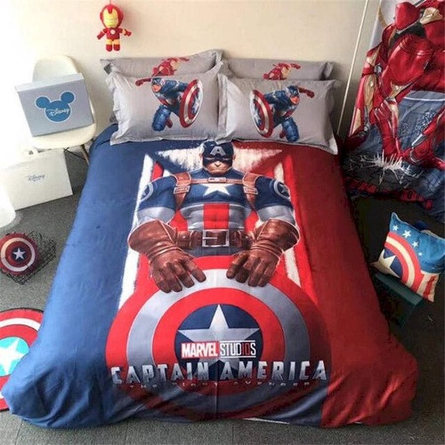 Captain America 07 Bedding Sets Duvet Cover Bedroom, Quilt Bed