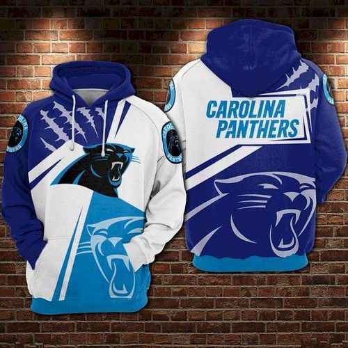 Carolina Panthers Nfl Football Blue White 3D Hoodie