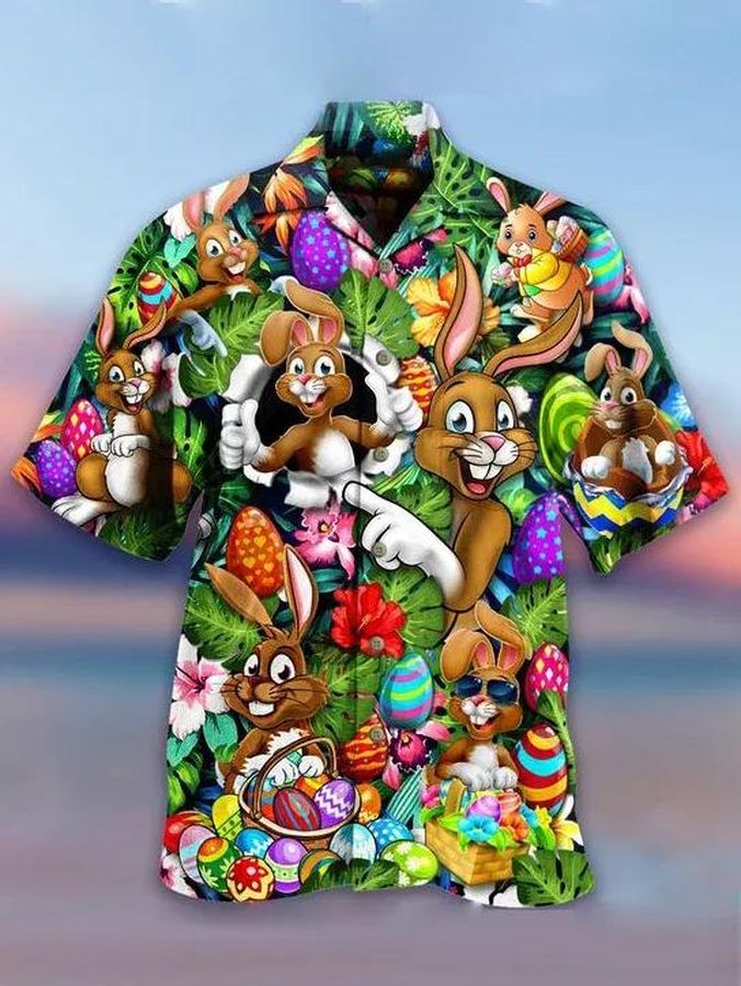 Cartoon Rabbit Hawaiian Shirt