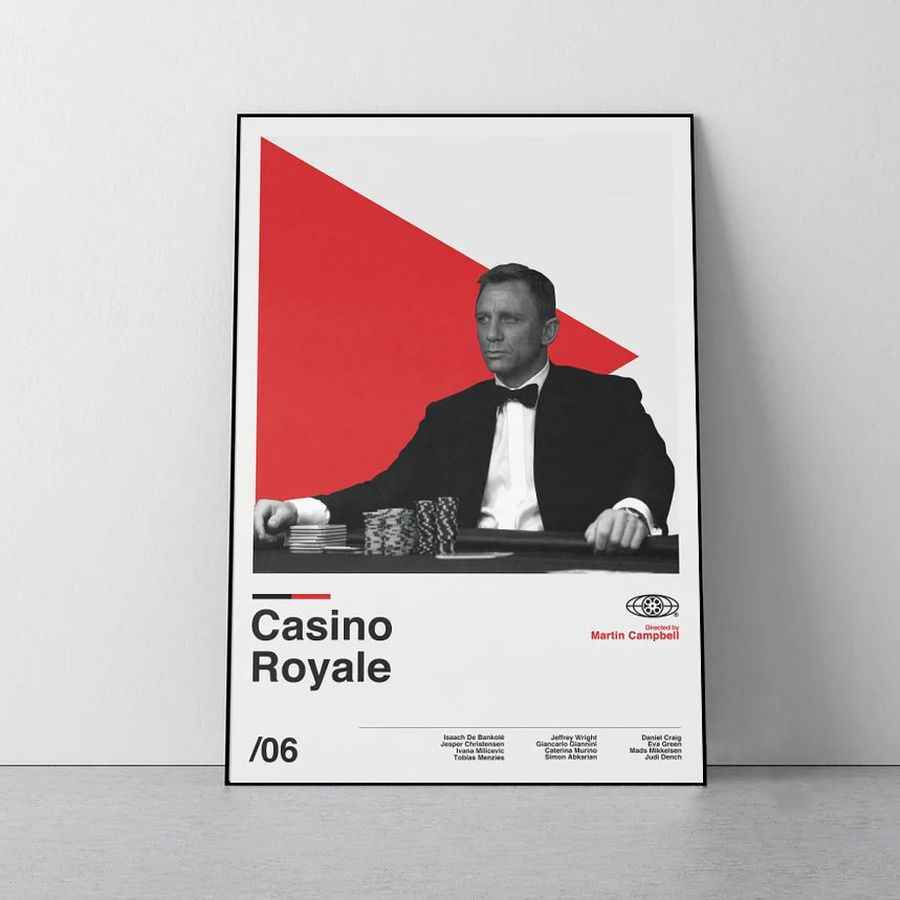 Casino Royale Martin Campbell Minimalist Poster