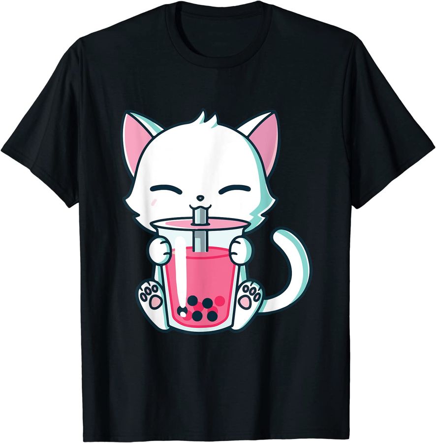 Cat Boba Tea Bubble Tea Anime Kawaii Neko Gifts Girls Teens