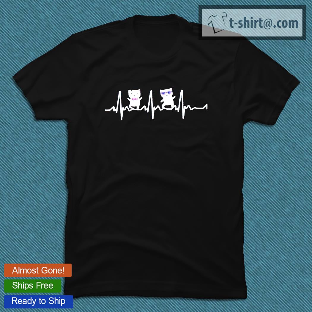 Cat lover Heartbeat T-shirts, hoodie and sweatshirt